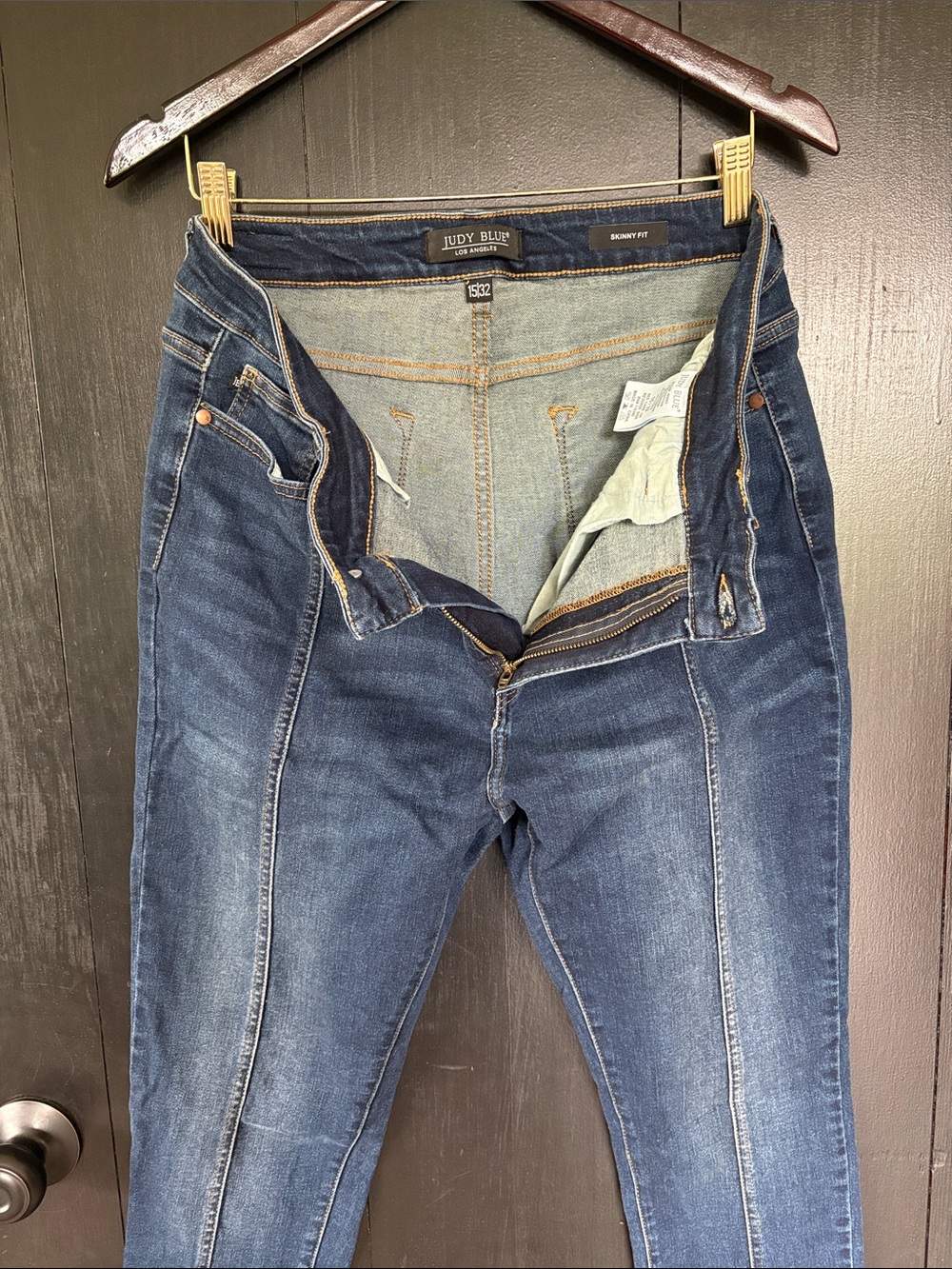 👖 Judy Blue Skinny Jeans with Front Seam. Size 15/32 - Picture 16 of 16
